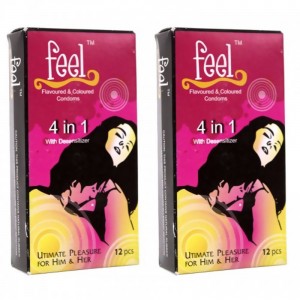 Bao Cao Su Feel 4 In 1 Bao Gai Kéo Dài Giúp Vợ Lên Đỉnh Lâu Hơn (hộp 12 cái)