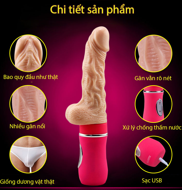 Dương Vật Giả Ailighter Cao Cấp  Nhiệt Rung Cực Mạnh Cực Phê