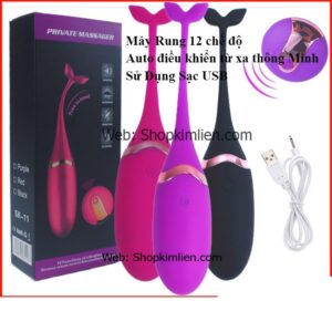 Máy Rung 12 Chế Độ – Điều Khiển Từ Xa Thông Minh, Sạc USB (124)