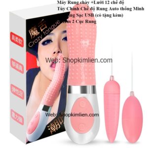 Máy Rung Chày + Lưỡi 12 Chế Độ – Sạc USB