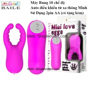 Trứng Rung 10 Chế Độ – Auto Điều Khiển Từ Xa Thông Minh, Sử Dụng 2 Pin AA (Có Tặng Kèm)