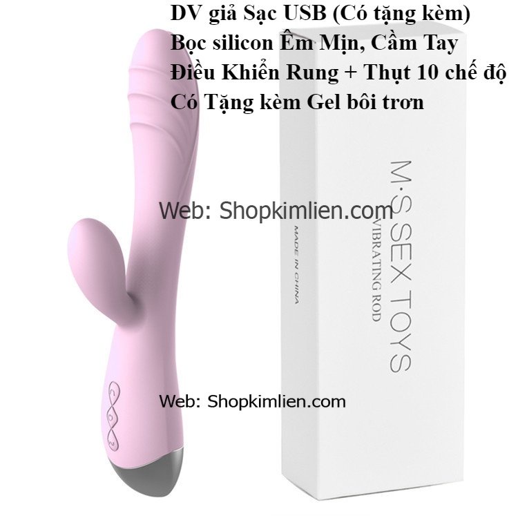 DV giả Sạc USB Điều Khiển Rung + Thụt 10 chế độ