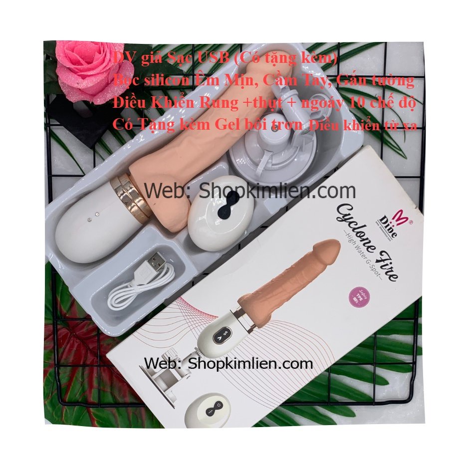 DV Giả Sạc USB – 10 Chế Độ, Silicon Mềm Mịn, Có Remote