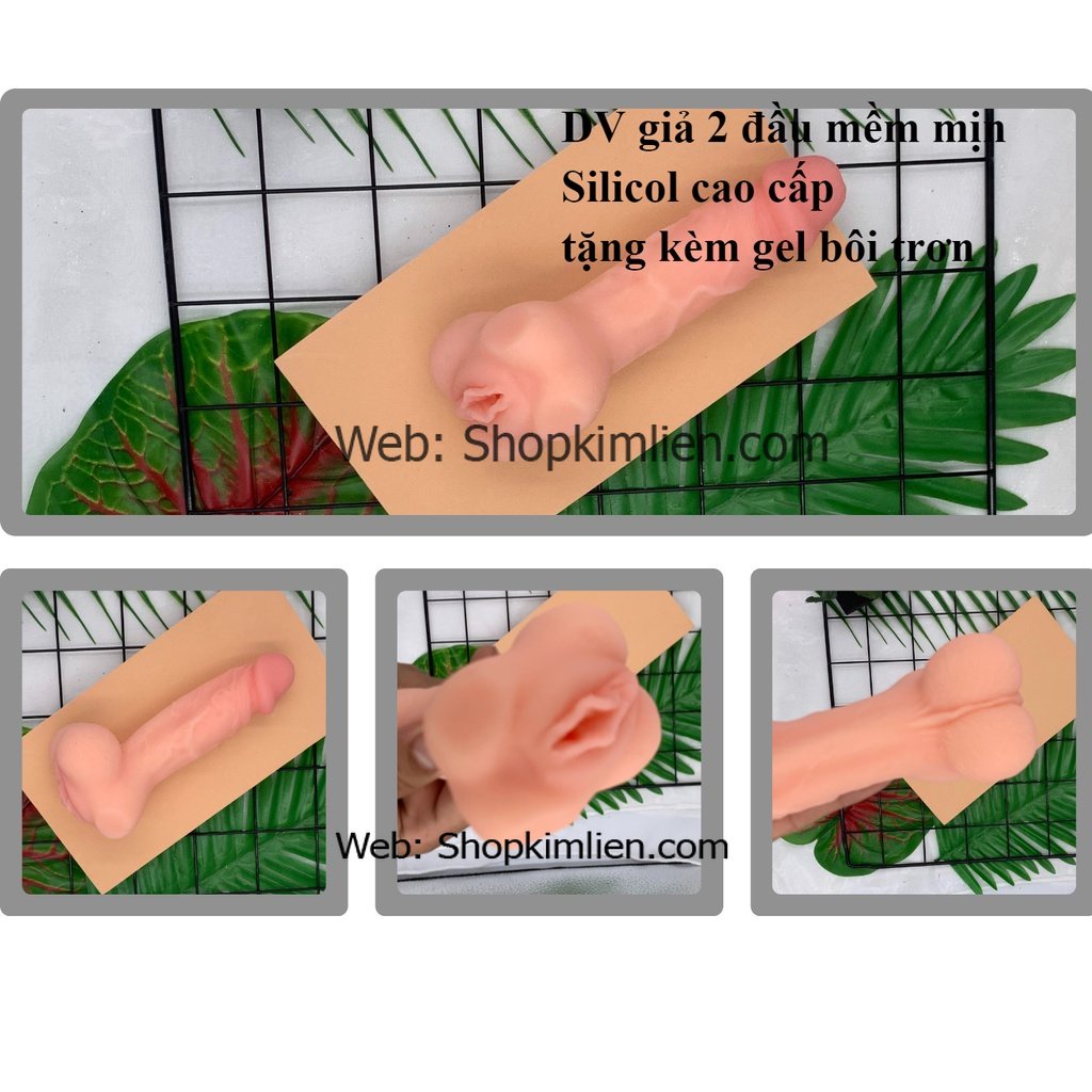 DV Giả 2 Đầu Mềm Mịn – Silicon Cao Cấp, Kèm Gel Bôi Trơn