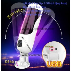 ÂĐ Giả Cao Cấp – Sạc USB, Xoay 145 Độ, Co Bóp Cực Mạnh - máy rung thông minh cho nam