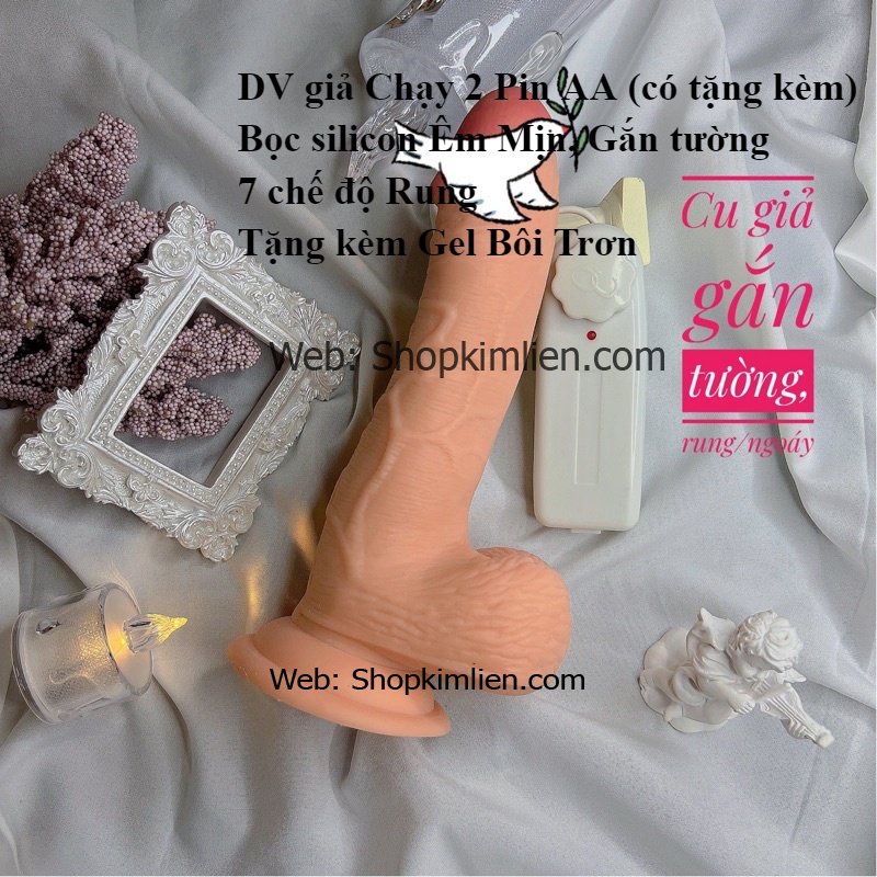 DV Giả Gắn Tường – 7 Chế Độ Rung, Silicon Mềm Mịn