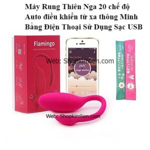 Máy Rung Thiên Nga 10 Chế Độ – Điều Khiển Từ Xa Bằng Điện Thoại, Sạc USB