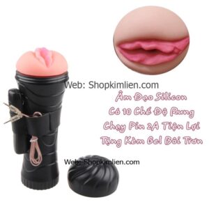 Âm Đạo Silicon Cao Cấp – 7 Chế Độ Rung, Tiện Lợi, Tặng Kèm Gel Bôi Trơn