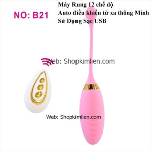 Máy Rung 12 Chế Độ B21 – Điều Khiển Từ Xa, Sạc USB Tiện Lợi