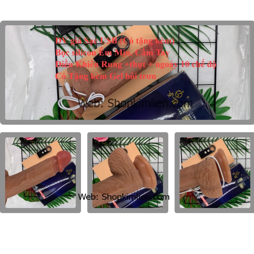 DV Giả Cao Cấp – Sạc USB, 10 Chế Độ Rung & Thụt