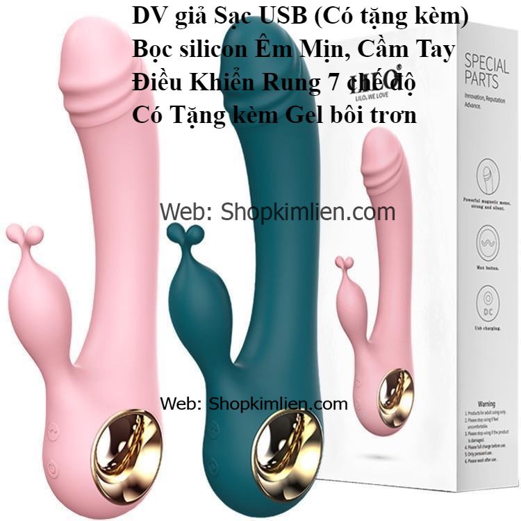 DV Giả Sạc USB Cao Cấp – Silicon Mềm Mịn, 7 Chế Độ Rung