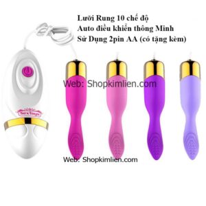 Lưỡi Rung 10 Chế Độ – Điều Khiển Tự Động, Tặng Kèm Pin AA