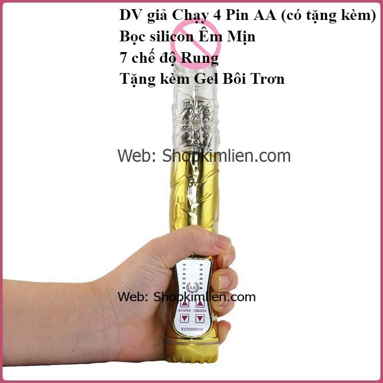 DV Giả Chạy 4 Pin AA – 7 Chế Độ Rung, Silicon Mềm Mịn