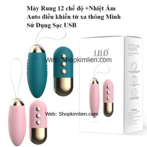 Máy Rung 12 Chế Độ Kèm Nhiệt Ấm – Điều Khiển Từ Xa, Sạc USB