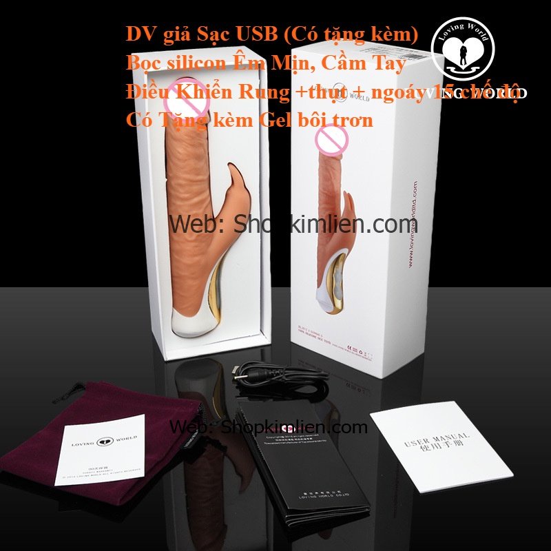DV Giả Sạc USB Cao Cấp – Nhiều Chế Độ Rung Ngoáy Mạnh Mẽ