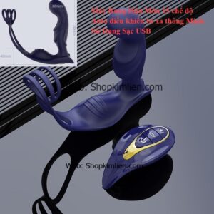 Máy Rung Hậu Môn 15 Chế Độ – Điều Khiển Từ Xa, Sạc USB