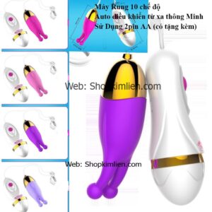 Máy Rung 10 Chế Độ – Điều Khiển Từ Xa – Sử Dụng 2 Pin AA (Có Tặng Kèm)