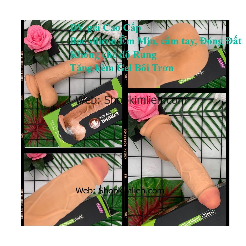 DV Giả Cao Cấp – Silicon Mềm Mịn, Không Rung, Kèm Gel Bôi Trơn