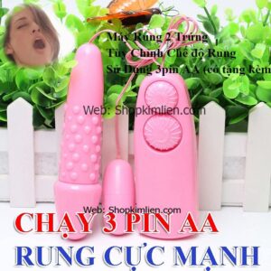 Máy Rung 2 Trứng – Tùy Chỉnh Chế Độ, Rung Cực Mạnh, Sử Dụng 3 Pin AA (152)