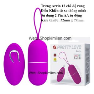 Trứng Rung Arvin 12 Chế Độ – Điều Khiển Từ Xa Thông Minh