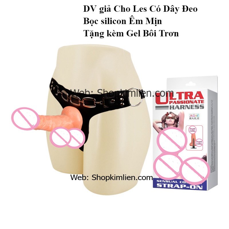 DV Giả Cho Les Có Dây Đeo – Chất Liệu Cao Cấp, Tặng Kèm Gel Bôi Trơn
