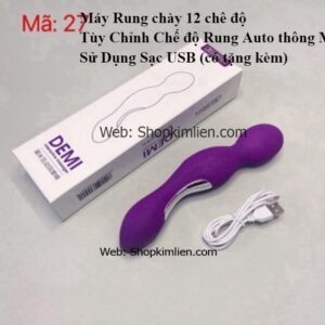 Chày Rung Chày 12 Chế Độ – Tùy Chỉnh Thông Minh, Sạc USB Tiện Lợi