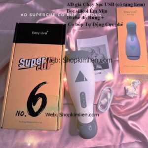ÂĐ Giả Super Cup No.6 – Sạc USB, Tự Động Co Bóp Cực Phê