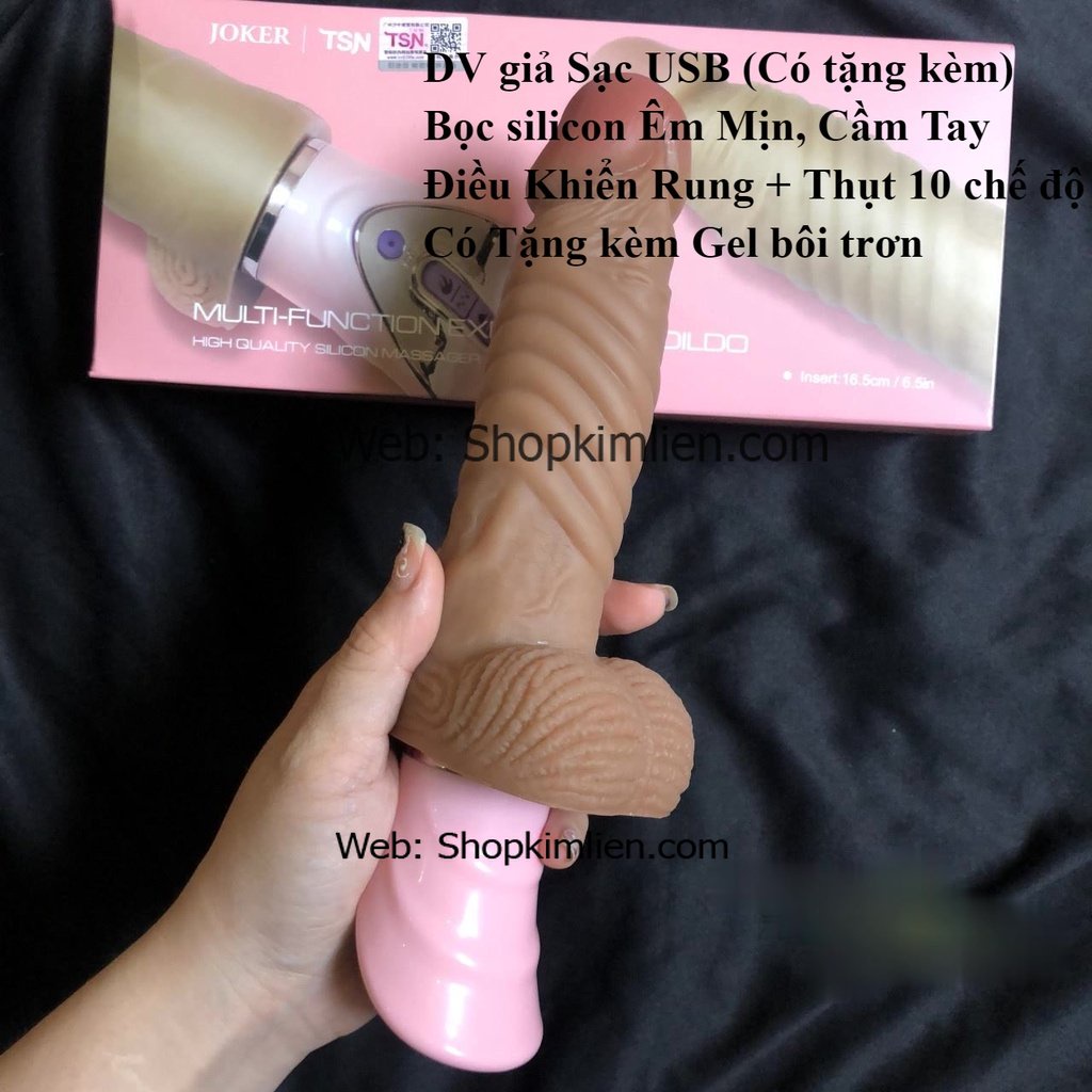 DV giả sạc USB cao cấp Silicon mềm mịn, thân thiện với da, mang lại cảm giác chân thật