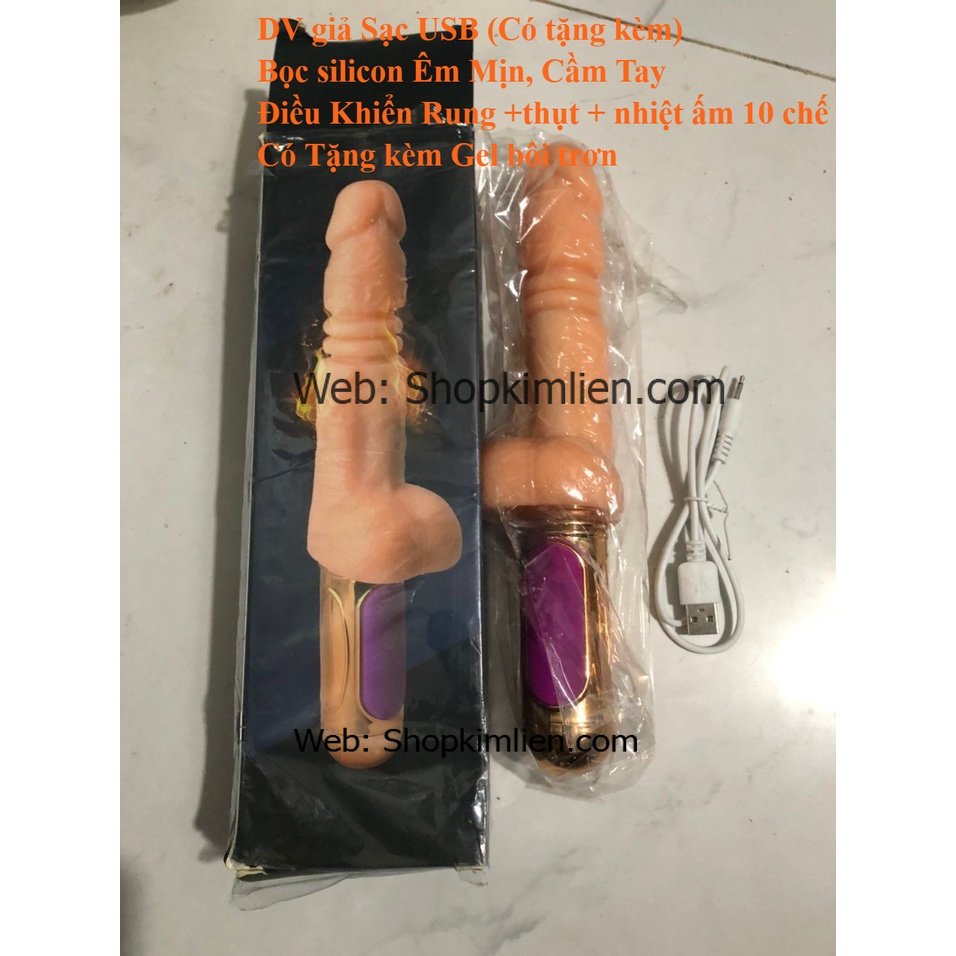DV Giả Sạc USB – 10 Chế Độ, Silicon Mềm Mịn, Tích Hợp Nhiệt Ấm