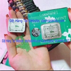 (giao hoả tốc_che tên) kẹo ngậm bạc hà love the mint thái lan, kẹo tình yêu phòng the chính hãnghộp 20v