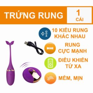 Trứng rung hình cá heo điều khiển từ xa Cao Cấp - 7172
