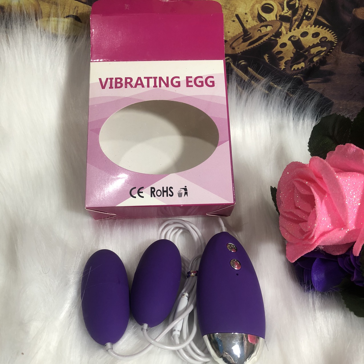 Trứng Rung Tình Yêu Vibrating EGG Chế Độ Rung 2 Đầu Massage Cực Mạnh