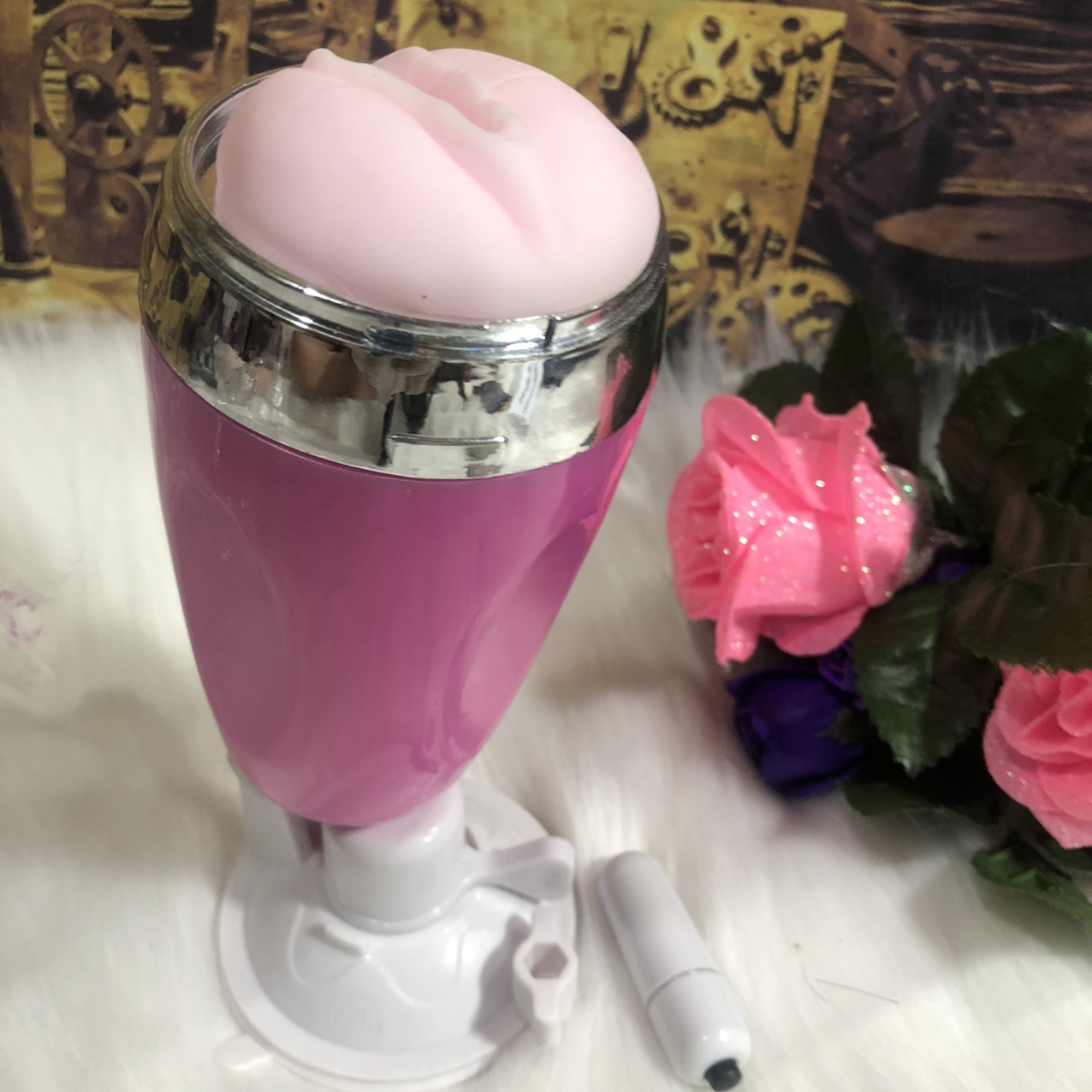 Âm Đạo Giả A8 X5 Rung Tự Động Gắn Tường Cực Phê Se Khít